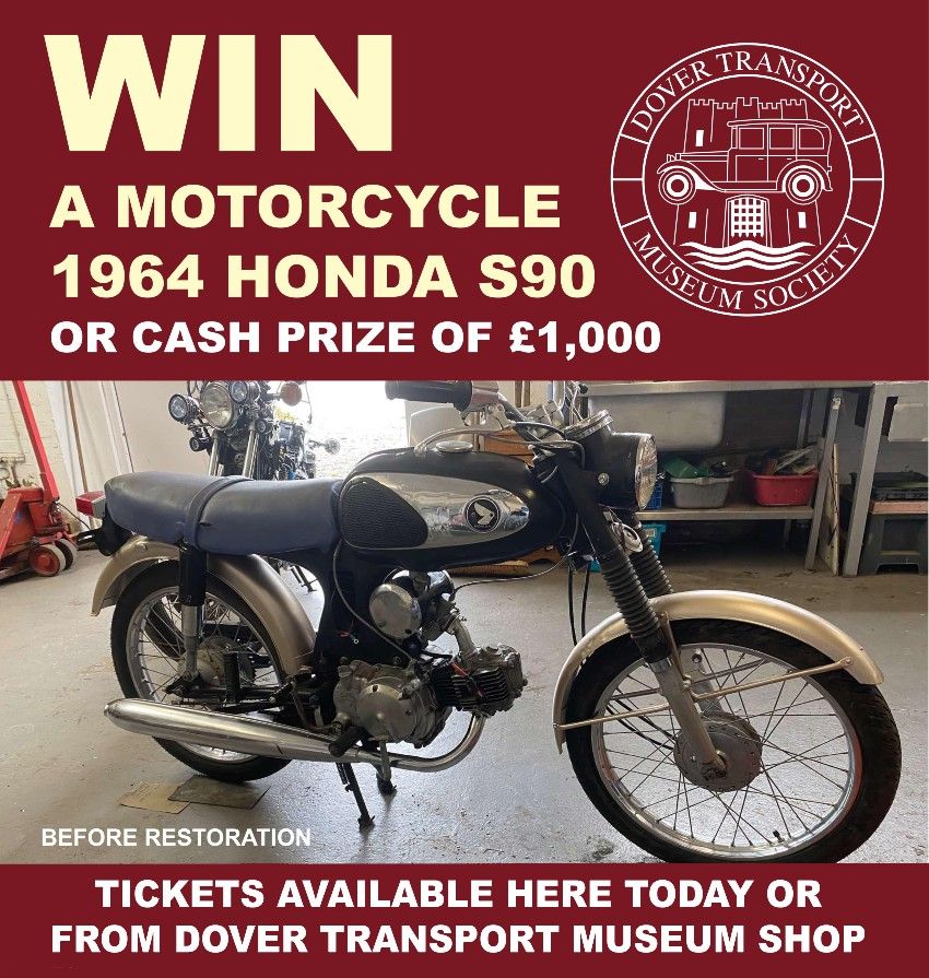 Motor Bike Raffle Tickets Dover Transport Museum